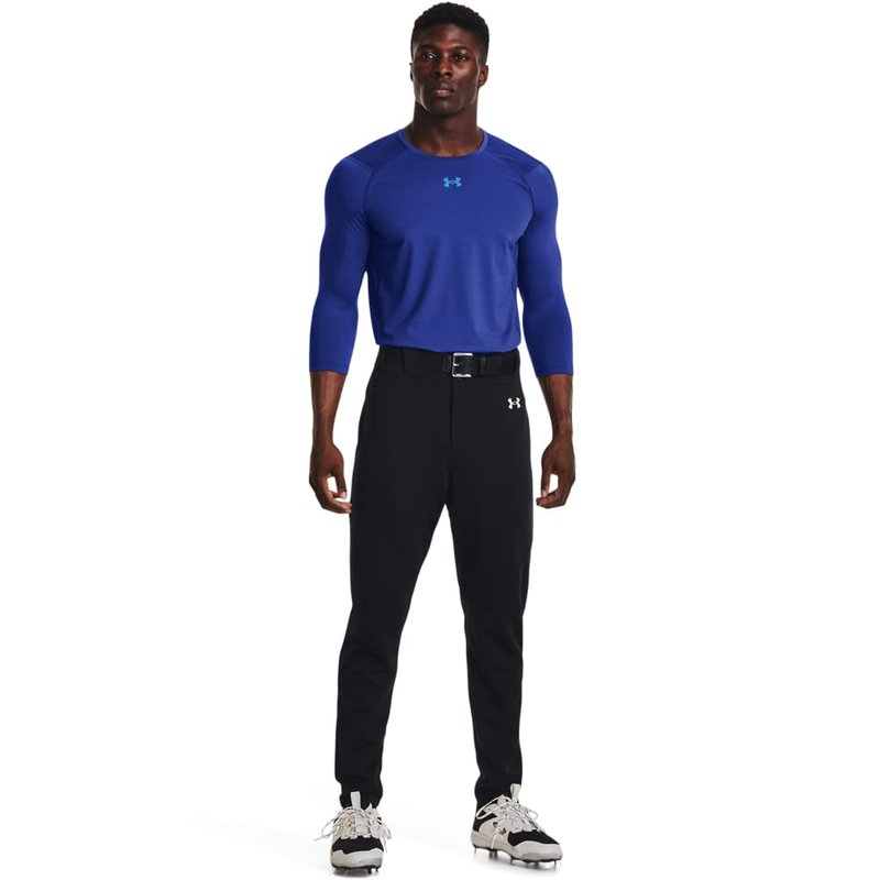 Under Armour Men's Utility Baseball Pants 22, (001) Black / / White, Small