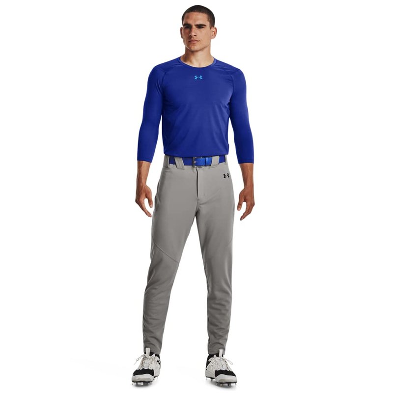 Under Armour Men's Utility Baseball Pants 22, (080) Baseball Gray / / Black, 3X-Large