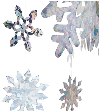 3-D Snowflake Mobile Party Accessory (1 count) (1/Pkg)
