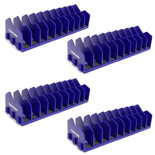 Cenfoge Plier Organizer, Plier Rack, Plier Holder and Cutter Organizer with Non-Slip Rubber Base, PlierOrganizer for Tool Box Drawer, 40 Slots, Tool Storage, Plier Rack (4 PC-Blue)