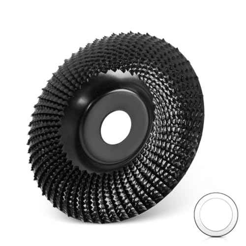 Wood Carving Disc 4 1/2 Inch for Angle Grinder Grinder Wheel Disc,Wood Shaping Grinding Wheel with 7/8¡± to 5/8" Arbor