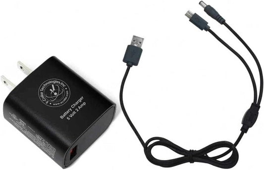 Educator Dual Lead Charger - Micro USB for Easy, Pro & FOB Series Training Collars | Reliable Power Supply