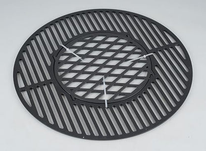 onlyfire Cast Iron Gourmet BBQ System Cooking Grate replacement for 57CM Weber Charcoal Grills