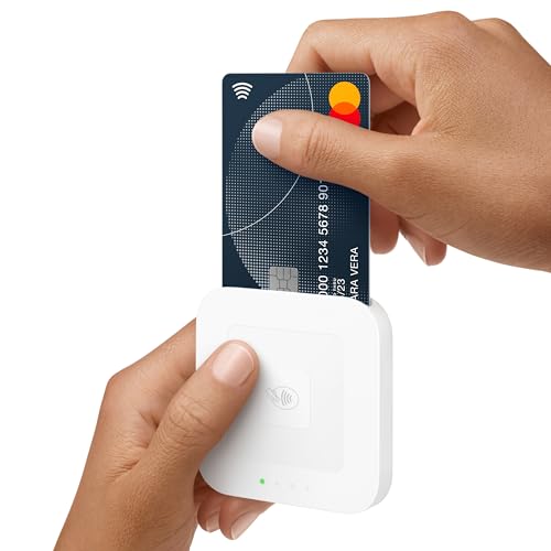 Square Bluetooth Contactless Card Reader (2nd generation) – Take contactless & card payments - accepts Chip & PIN, Debit and Credit Cards, Apple and Google Pay