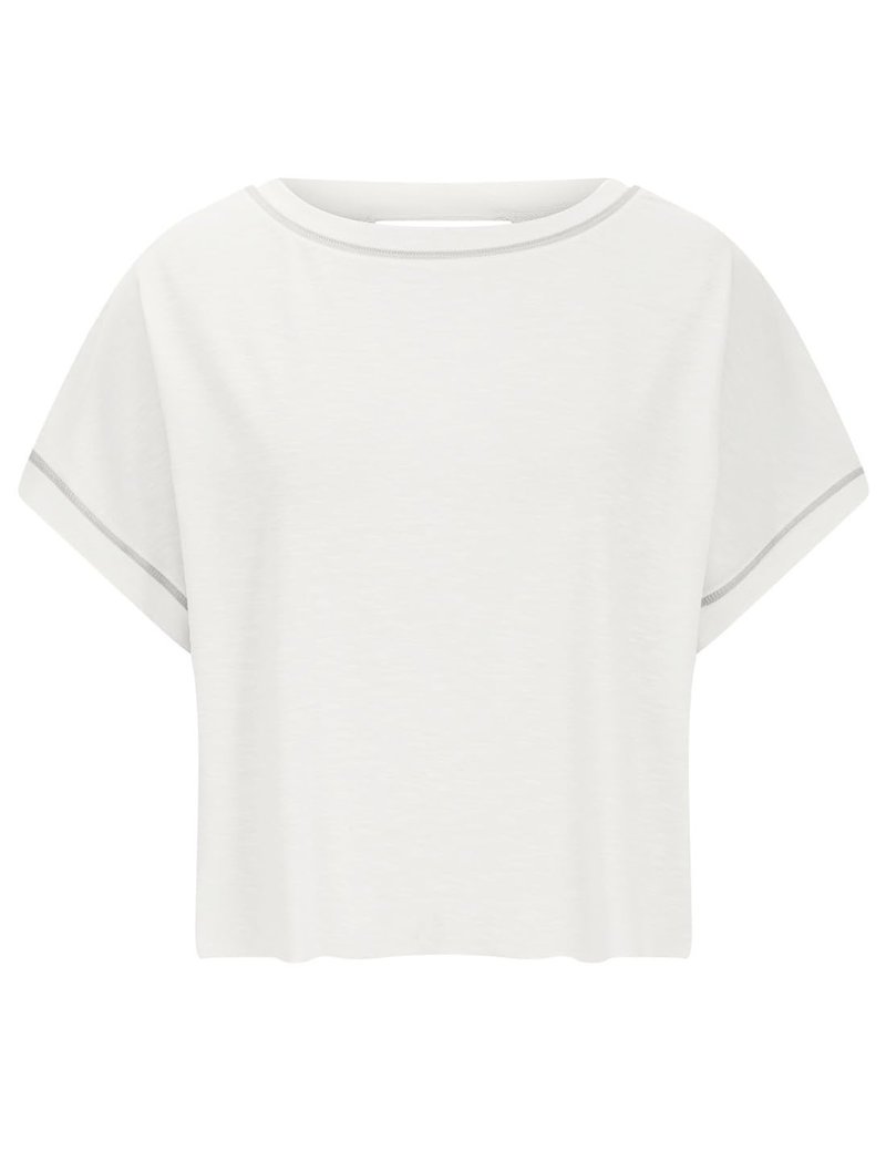 VIEWON Womens Workout Top Open Back Short Sleeve Backless T Shirts Gym Yoga Tee Y2k Crop Tops White S