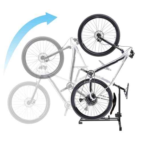 Foozet Bike Stand,Vertical Bike Rack Garage,Space-Saving Rack with Adjustable for Garage & Apartment, Bike Storage for Indoor Storage (1 pack)