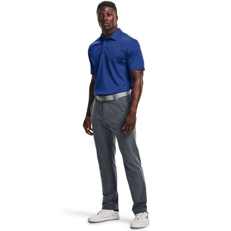 Under Armour Men's Tech Golf Polo, Tech Blue (432)/Pitch Gray, 3X-Large