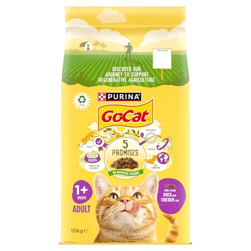 GO-CAT Chicken and Duck Dry Cat Food 10kg