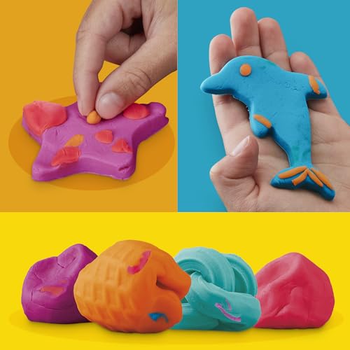 Play-Doh Fun Tub Set, 19 Accessories & Reusable Storage Container, Preschool Toys, Kids Arts & Crafts, Christmas Stocking Stuffer Gifts, Ages 3+ (Amazon Exclusive)