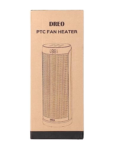 Dreo 16 Inch Electric Heater for Home, 34dB Silent Ceramic Heater, 70° Oscillation Space Heaters Energy Efficient, 3-Mode 3-Speed, Overheating & Tip-Over Protection, 12H Timer, Solaris Slim H3