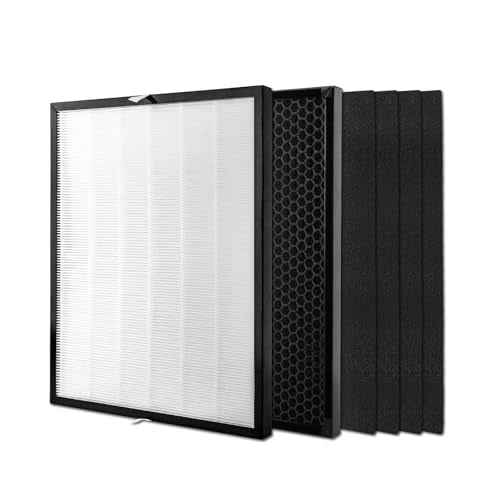 Air Purifier Filter Set for, Air Purifier Filter Replacement with 1 Ultra, 1 Activated Carbon and 4 Pre- for 3000 Accessories