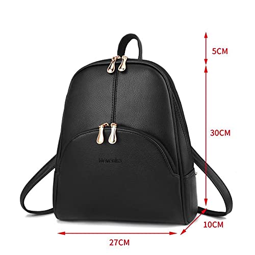 Nevenka Women Fashion Backpack Purse Leather Rucksack Bag Girls Casual Daypacks(Blue)
