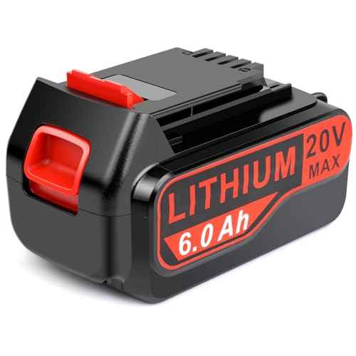 20V Max 6000mAh Replace High-Capacity Battery for Black and Decker 20V Lithium Battery, Compatible with Black & Decker 20 Volt LBXR20 LBXR2020 & Power Tools Weed Eater, Drill, Leaf Blower