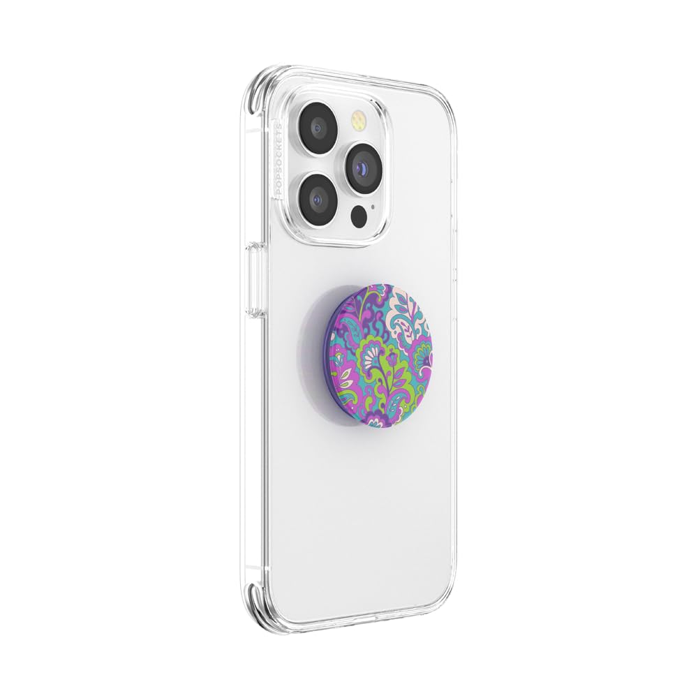 PopSockets Phone Grip with Expanding Kickstand, Adhesive Grip - Translucent Purple Kamp