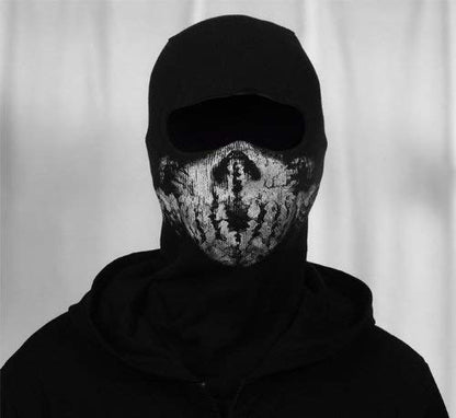 Surprise Mask Skull for Ghost Motorcycle Mask Face Mask Black