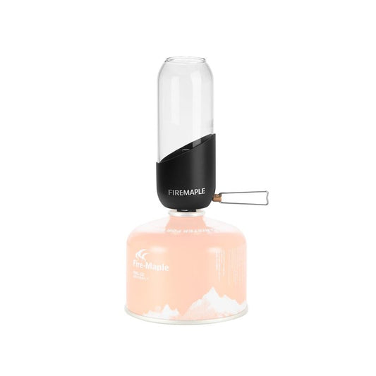 Fire-Maple Orange Camping Lantern Glass, Steel & Aluminum | Propane or Isobutane Fuel Canister Beautiful Lights | NO Mantles Needed | Propane Lanterns for Camping, Emergency Essential