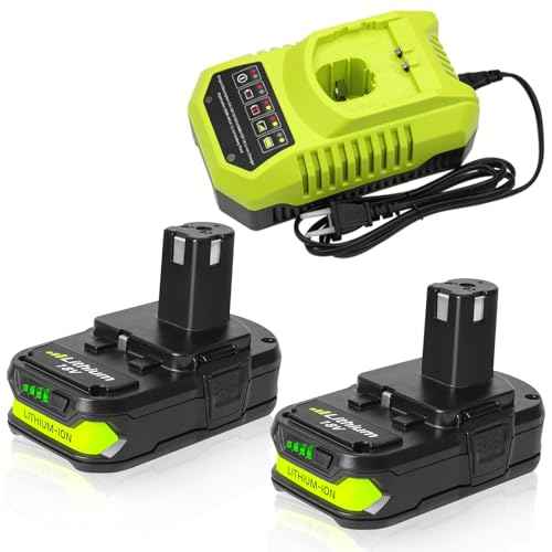 2 Pack 18V 3.0AH Battery Compatible with Ryobi 18V Battery with Charger Combo Kit