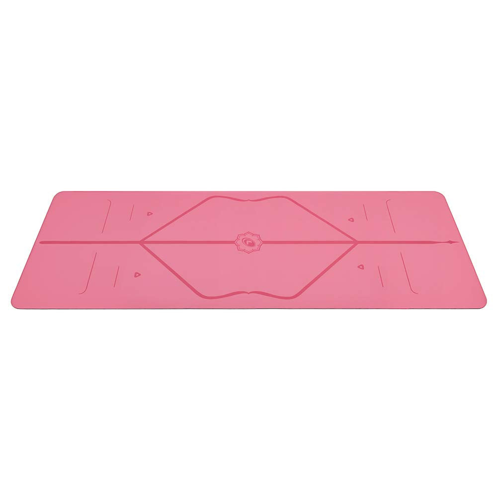 Liforme Original Yoga Mat – Free Yoga Bag Included - Patented Alignment System, Warrior-like Grip, Non-slip, Eco-friendly, sweat-resistant, long, wide, 4.2mm thick mat for comfort
