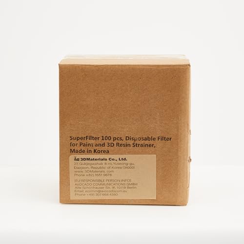 SuperFilter 100 pcs, Disposable Filter, 3D Printer Resin and Paint Strainer, Made in Korea by 3DMaterials