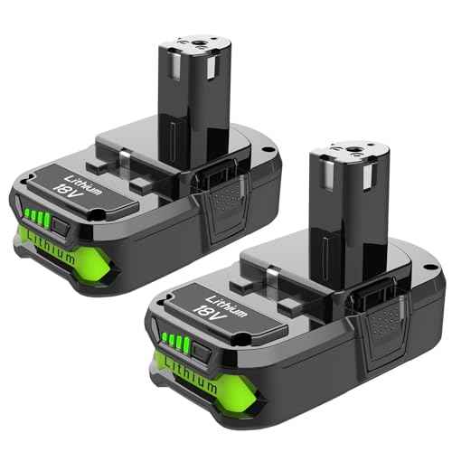 Powilling 2Packs 4.0Ah Battery Replacement for Ryobi 18V Battery, P100 P102 Compatible with Ryobi 18 Volt Cordless Power Tools PCL525B PCL515B