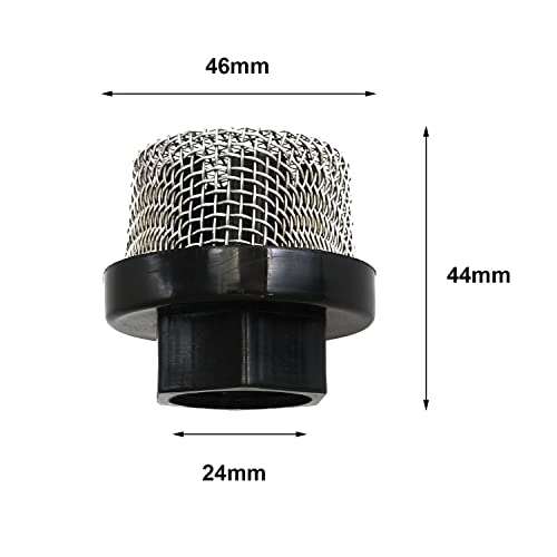 heyous Sprayer 1/2" Bulb Shape Sprayer Filter Screen 390/490 Suction Port Filter Suction Strainer