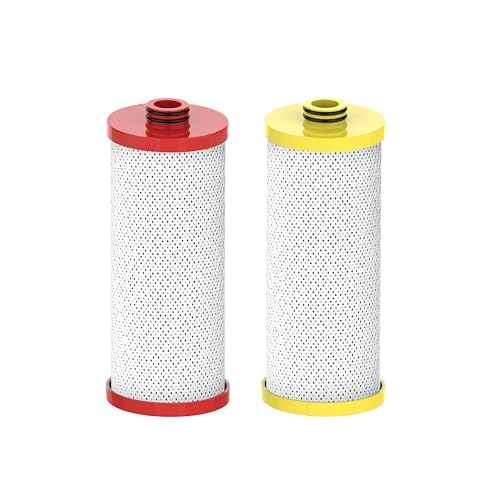 Waterspecialist WS852-R Replacement for Aquasana¢ç 2-Stage Under Sink Water Filter, Aquasana¢ç AQ-5200R Filter Replacement, Red and Yellow, 2 Filters