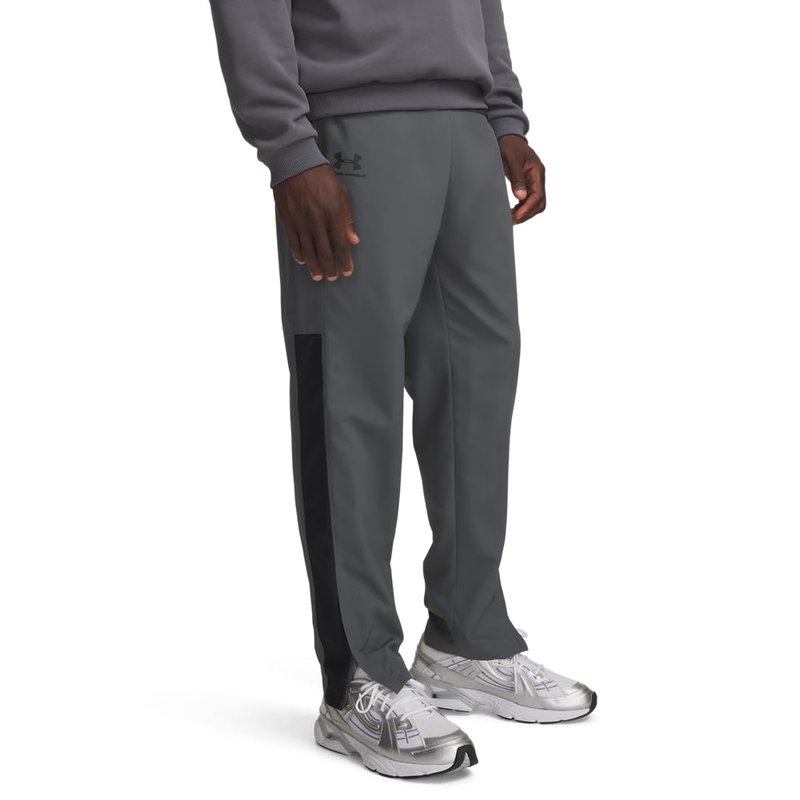 Under Armour Men's Woven Vital Workout Pants , Pitch Gray (012)/Black, Large