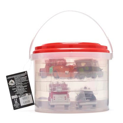 Disney Store Official Disney Pixar Cars Bath Toy Set, 5 Pc., Baby Playset Includes Lightning McQueen, Mater, Red, Sheriff and Sarge Figures - Bath or Paddling Pool Toy, Suitable for 6 months+
