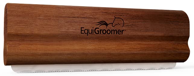 EasyGroomer Deshedding Brush for Dogs Cats| Natural Mahogany | Undercoat Tool for Large and Small Pets | Comb Removes Loose Dirt, Hair and Fur While | Perfect for Short and Long Hair Grooming Shedding