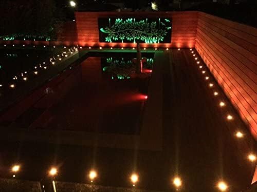 LED Deck Lights 0.7" Tiny Deck Driveway Light Dock Path Step Road Light Outdoor and Indoor Decoration Security Lighting (RGB, 1pcs)