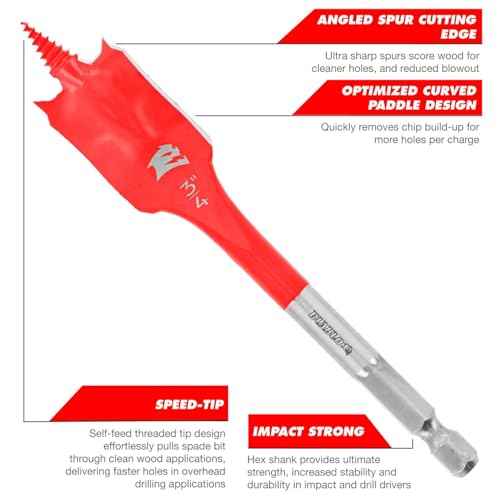 Diablo Spade Bit Set for Wood 3 Piece - Speed-TIP Design - DSP1910-S3