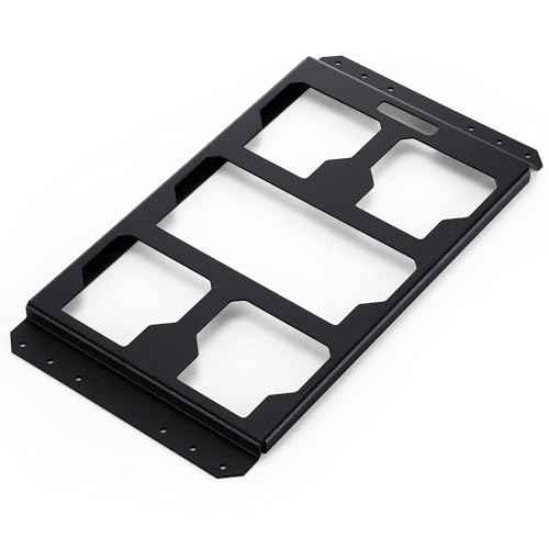 Mounting Plate Compatible with Milwaukee/Packout Toolbox Aluminum Steel Mounting Base Storage Toolbox on Wall or Floor(Half Plate)