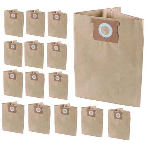 Pack 15 Vacuum Bags for DEWALT 6 to 10 Gallon Shop Vac DXVA19-4101, Dust Collection Bag with Filter for DXV06P DXV09P DXV09PA Replacement Parts Accessories
