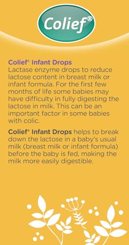 Colief Infant Drops | Lactase Enzyme Drops | Natural Colic Relief for Babies | Reduces Bloating, Wind and Crying | (15ml)