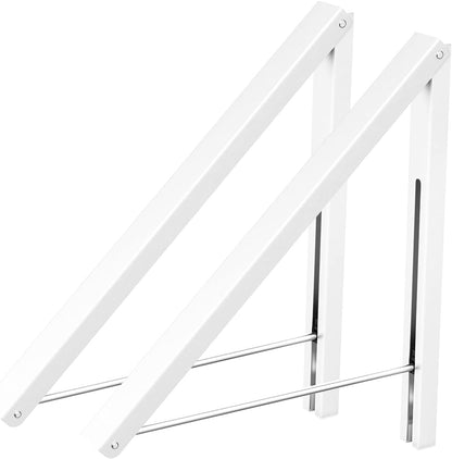 Anjuer Drying Rack Wall Mounted Clothes Hanger Folding Wall Coat Racks Aluminum Home Storage Organiser Space Savers