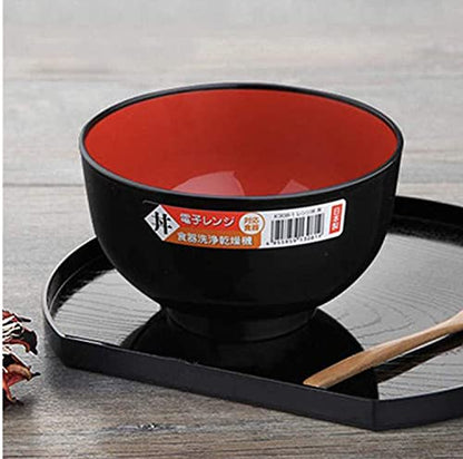 JapanBargain 2044, Japanese Plastic Soup Bowl for Ramen Udon Pho Noodle Poke Cereal Bowl 23 oz Microwave and Dishwasher Safe Made in Japan