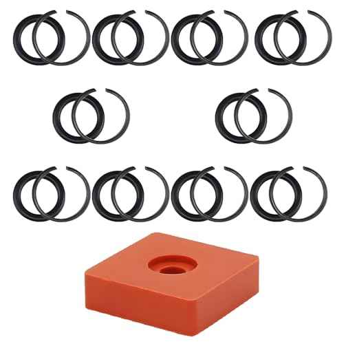 [10-Pack] 3/8" Impact Wrench Retaining Ring Clip with O-Ring & Retainer Ring Anvil Install Tool ? Compatible with Milwaukee Type Cordless/Pneumatic Impact Tools