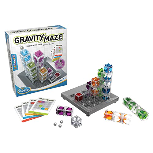 ThinkFun Gravity Maze Falling Marble Challenge Logic Brain Game and STEM Toys for Boys and Girls Age 8 Years Up for Kids and Adults