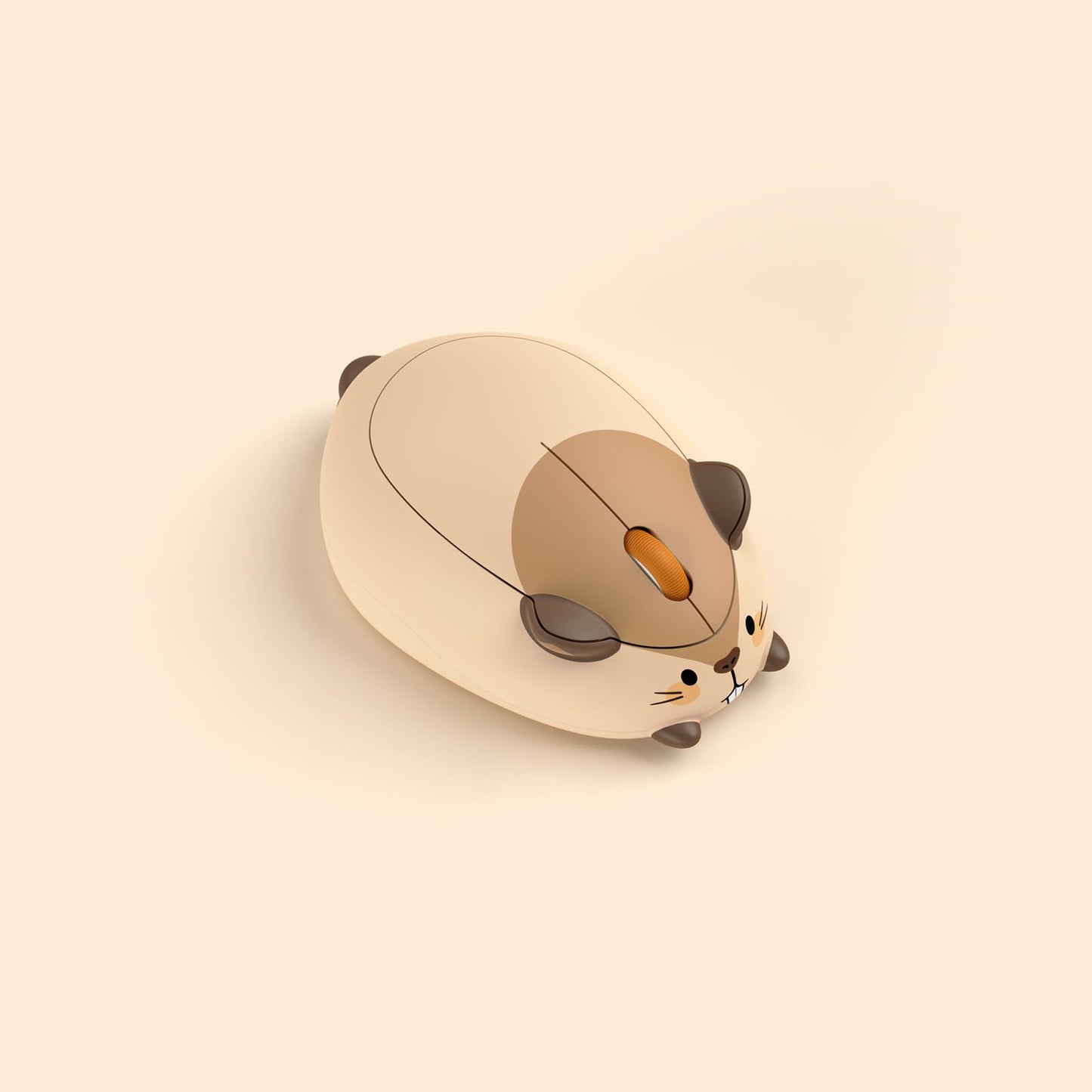 Akko Cat Theme Wireless Gaming Mouse, 2.4G GHz with a USB Receiver, Cute Optical Cordless Cartoon Mice for Computer/Laptop/Desktop/PC, Compatible with Mac/Win (Gray Mimo)