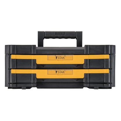 DEWALT TSTAK Tool Storage Organizer with Double Drawers, Holds Up to 16.5 lbs. (DWST17804)