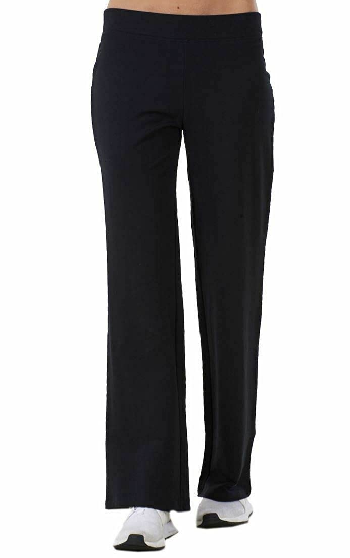 UC Ex Marks & Spencer Ladies Cotton Rich Straight Leg Yoga Joggers Womens Sport Jogging Bottoms Gym Clothes Tracksuit Casual Fitness Outdoor Plus Size Running Pants (Black, 18 (30" Regular))