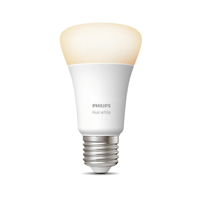 Philips Hue White E27 lamp single pack 1x1055lm; dimmable; warm white light; controllable via app; compatible with Amazon Alexa (Echo; Echo Dot)