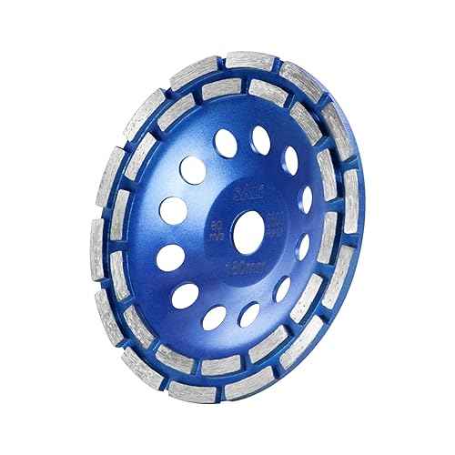 SALI Diamond Concrete Grinding Wheel 7 inch with 7/8" Arbor for Cleaning Stone Concrete Surface, Cement, Marble, Rock, Granite, and Thinset Angle Grinder Double Rows Wheels Cup 180 * 22.2 MM