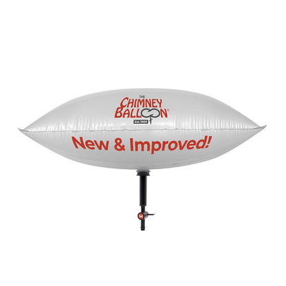 14 x 24 inch Medium Chimney Balloon Chimney Draught Excluder + FREE mouth inflation tube - NEW IMPROVED DESIGN, Made in the UK