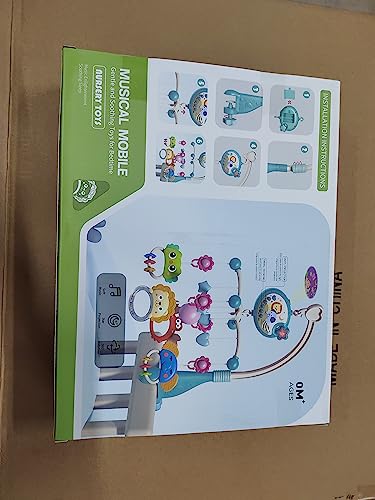 Amybenton Cot Mobile for Baby with Music and Projection - Mobile for Crib with Timing Function - Hanging Mobile for Babies- Gift for Newborn 0-12 Months