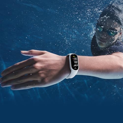 Xiaomi Smart Band 10 Fitness Tracker, 1.72" AMOLED Display, 21-Day Battery Life, 150+ Sports Modes, Heart Rate & Sleep Monitoring, Electronic Compass, 5ATM Waterproof, 2-Year Warranty – Glacier Silver