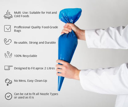 Bakery Direct 100% Recyclable 21" Savoy Piping Bags x 100
