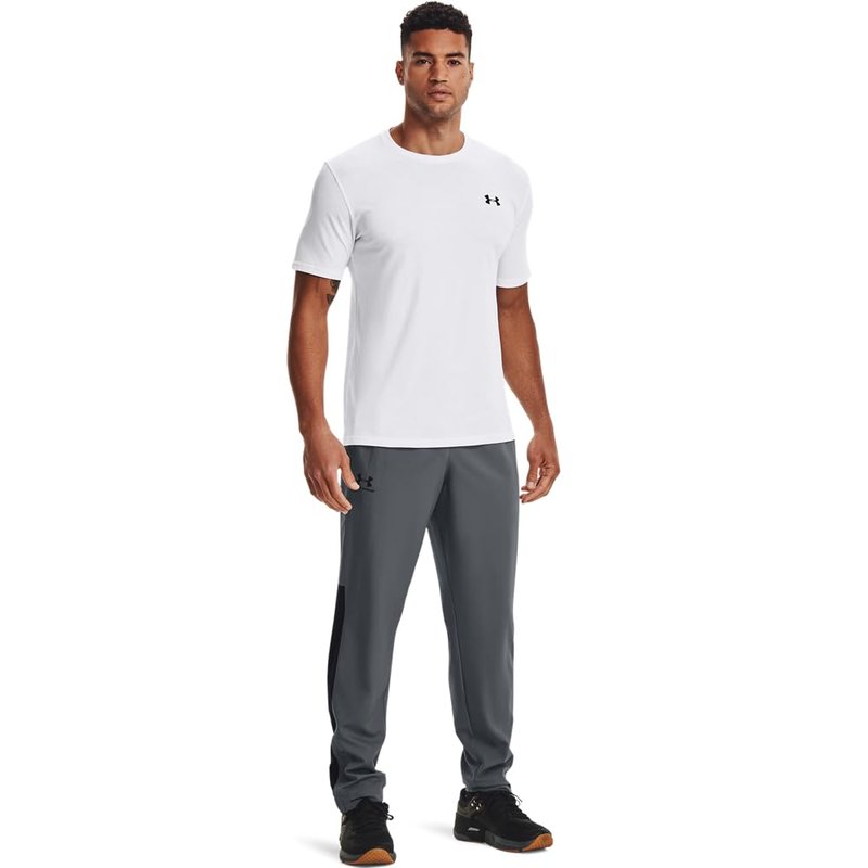 Under Armour Men's Woven Vital Workout Pants , Pitch Gray (012)/Black, Large