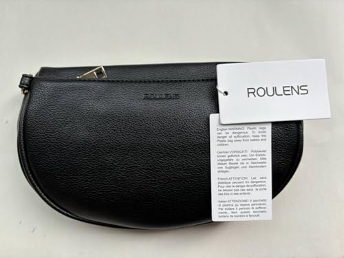 Roulens Crossbody Bag for Women Fashion Waist Packs Soft Vegan PU Leather Belt Bag Large Capacity Shoulder Bag with Adjustable and Removable Wide Strap
