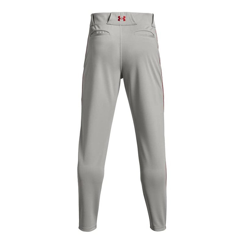 Under Armour Men's Utility Baseball Straight Leg Pant Pipe 22, (083) Baseball Gray/Red/Red, XX-Large